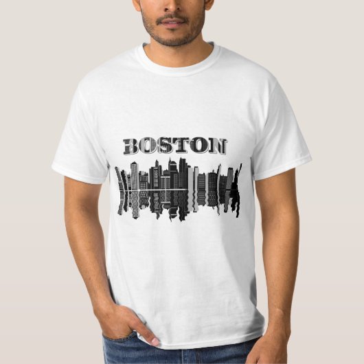 Boston Cityscape Tee Shirt (Voorkant)