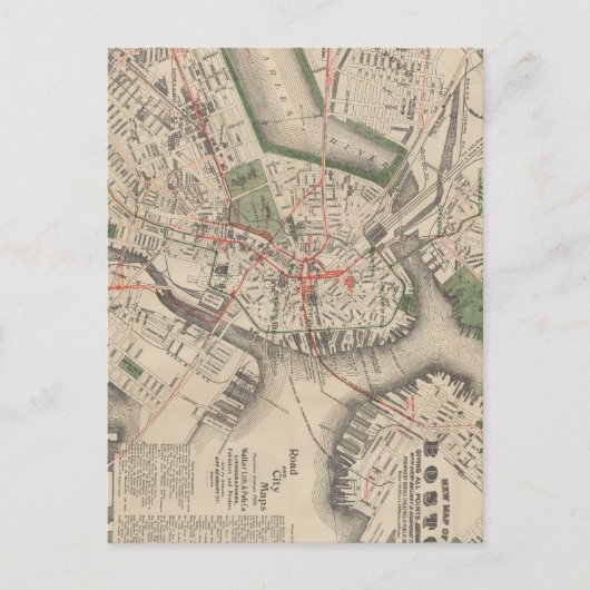 boston common 1910 briefkaart (Voorkant)