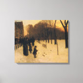 Boston Common bij schemering Canvas Afdruk (Voorkant)