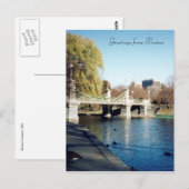 boston common bridge briefkaart (Voorkant / Achterkant)