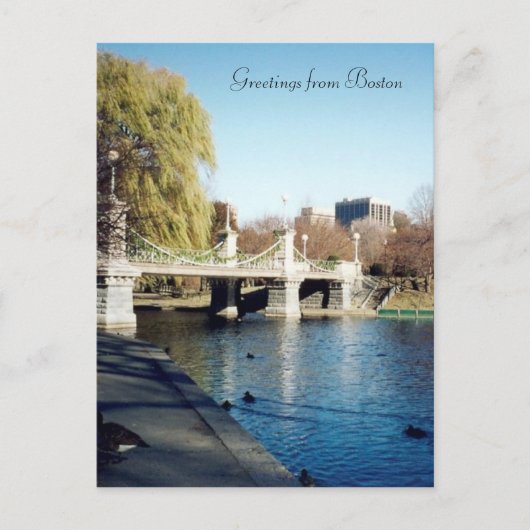 boston common bridge briefkaart (Voorkant)