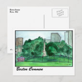 Boston Common Briefkaart (Voorkant / Achterkant)