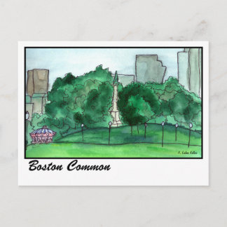 Boston Common Briefkaart