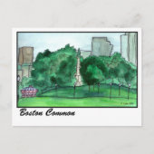 Boston Common Briefkaart (Voorkant)