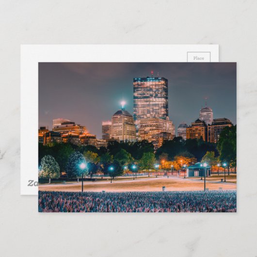 Boston Common Briefkaart (Voorkant / Achterkant)