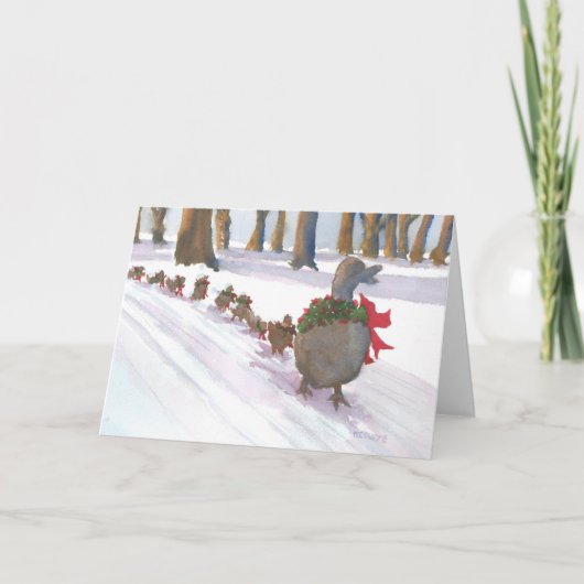 Boston Common Ducks verkleed als vakantie Kaart (Voorkant)