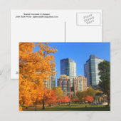 Boston Common in het najaar Briefkaart (Voorkant / Achterkant)