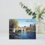 boston Common Lake Briefkaart (Staand voorkant)