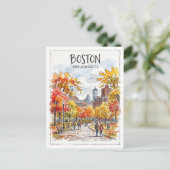 Boston Common Massachusetts Briefkaart (Staand voorkant)