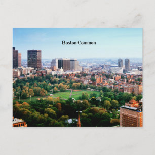 Boston Common, openbaar park, Briefkaart