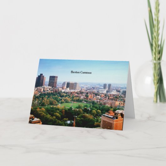 Boston Common, openbaar park, Kaart (Voorkant)