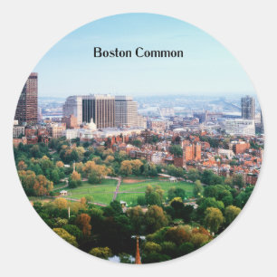 Boston Common, openbaar park, Ronde Sticker