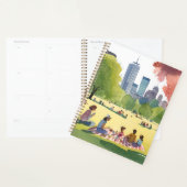 Boston Common Picknick | Zomer Aquarel Schilderij Planner (Display)