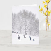 Boston common sneeuwstorm kaart (Gele Bloem)