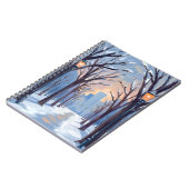 Boston Common | Waterverf Winter Sneeuwval Notitieboek (Linkerzijde)