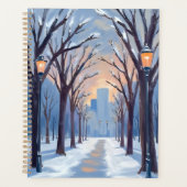 Boston Common | Waterverf Winter Sneeuwval Planner (Voorkant)