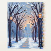 Boston Common | Waterverf Winter Sneeuwval Planner (Achterkant)