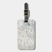 BOSTON-CONCORD MAP, 1775 BAGAGELABEL (Voorkant verticaal)