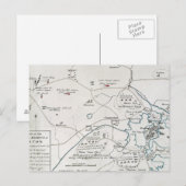 BOSTON-CONCORD MAP, 1775 BRIEFKAART (Voorkant / Achterkant)