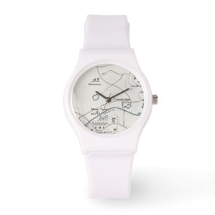 BOSTON-CONCORD MAP, 1775 HORLOGE