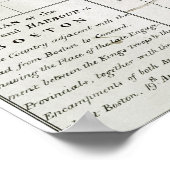 BOSTON-CONCORD MAP, 1775 POSTER (Hoek)