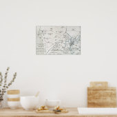 BOSTON-CONCORD MAP, 1775 POSTER (Keuken)