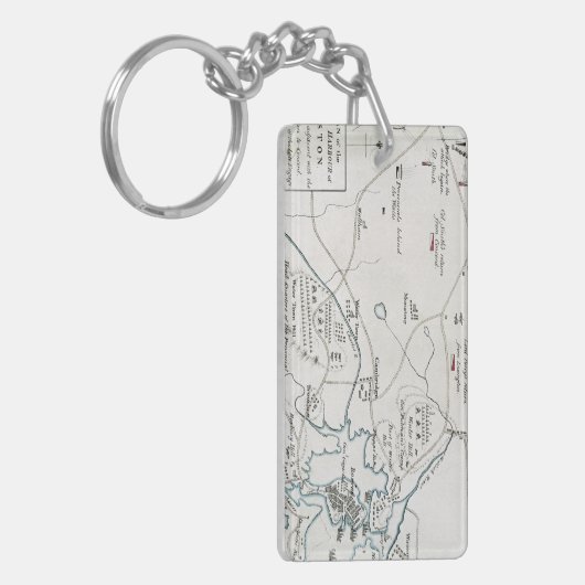 BOSTON-CONCORD MAP, 1775 SLEUTELHANGER (Voorkant Links)