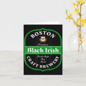 Boston Craft Brewery Boston Black Irish Stout Nove Kaart (Gele Bloem)