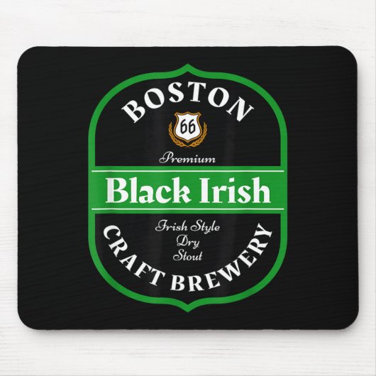 Boston Craft Brewery Boston Black Irish Stout Nove Muismat (Voorkant)