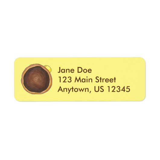 Boston Cream Donut Doughnut Labels (Voorkant)