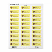 Boston Cream Donut Doughnut Labels (Full Sheet)