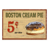 Boston Cream Pie Foto Afdruk (Voorkant)