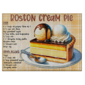 Boston Cream Pie Recept Snijplank (Voorkant)