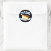 Boston Cream Pie Ronde Sticker (Tas)