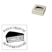 Boston Cream Pie werd door de keuken van Rubberstempel (Gestempeld)