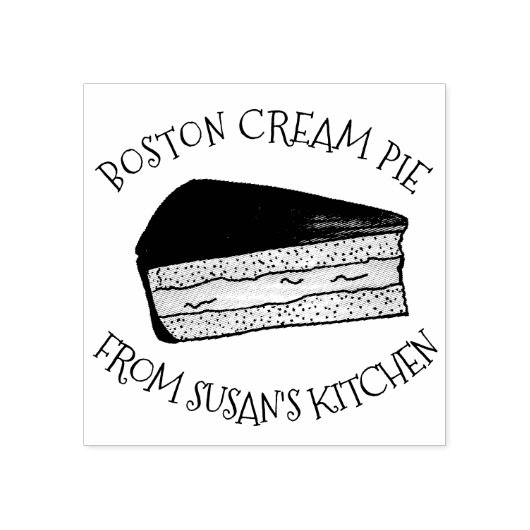 Boston Cream Pie werd door de keuken van Rubberstempel (Afrduk)