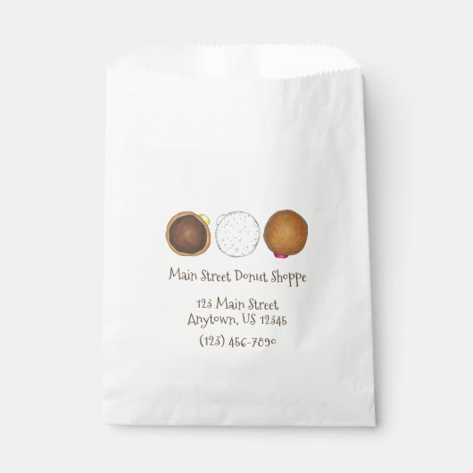 Boston Cream vulde Jelly Donut Doughnut Bakery Bedankzakje (Voorkant)