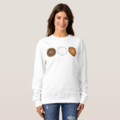 Boston Cream vult Jelly Donut Donuts Sweatshirt (Voorkant volledig)