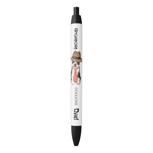 Boston Dad Zwarte Inkt Pen (Voorkant Verticaal)