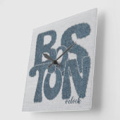 Boston Denim Letter Vierkante Klok (Hoek)