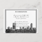 Boston Destination Wedding Accomodations Informatiekaartje (Voorkant)