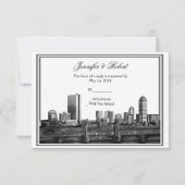 Boston Destination Wedding Response Kaart (Voorkant)