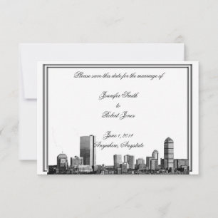 Boston Destination Wedding Save the Date