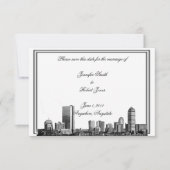 Boston Destination Wedding Save the Date (Voorkant)