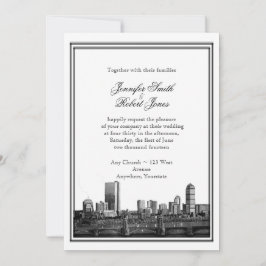 Boston Destination Wedding Uitnodiging