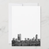 Boston Destination Wedding Uitnodiging (Achterkant)