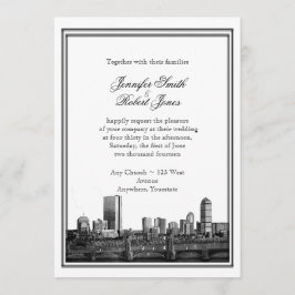 Boston Destination Wedding Uitnodiging