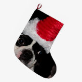 Boston dooder grote kerstsok (Voorkant (Hangend))