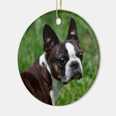Boston dooder keramisch ornament (Links)