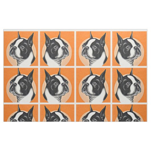 Boston dooder stof (Fat Quarter)